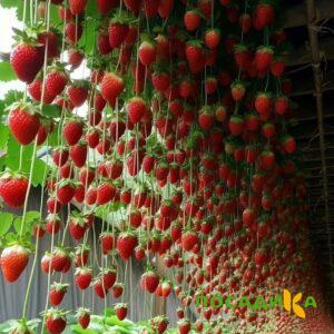 Клубника ампельная Анастасия купить по цене от 370р. в интернет-магазине «Посадика» с доставкой почтой в в Дмитрове и по всей России – [изображение №1].